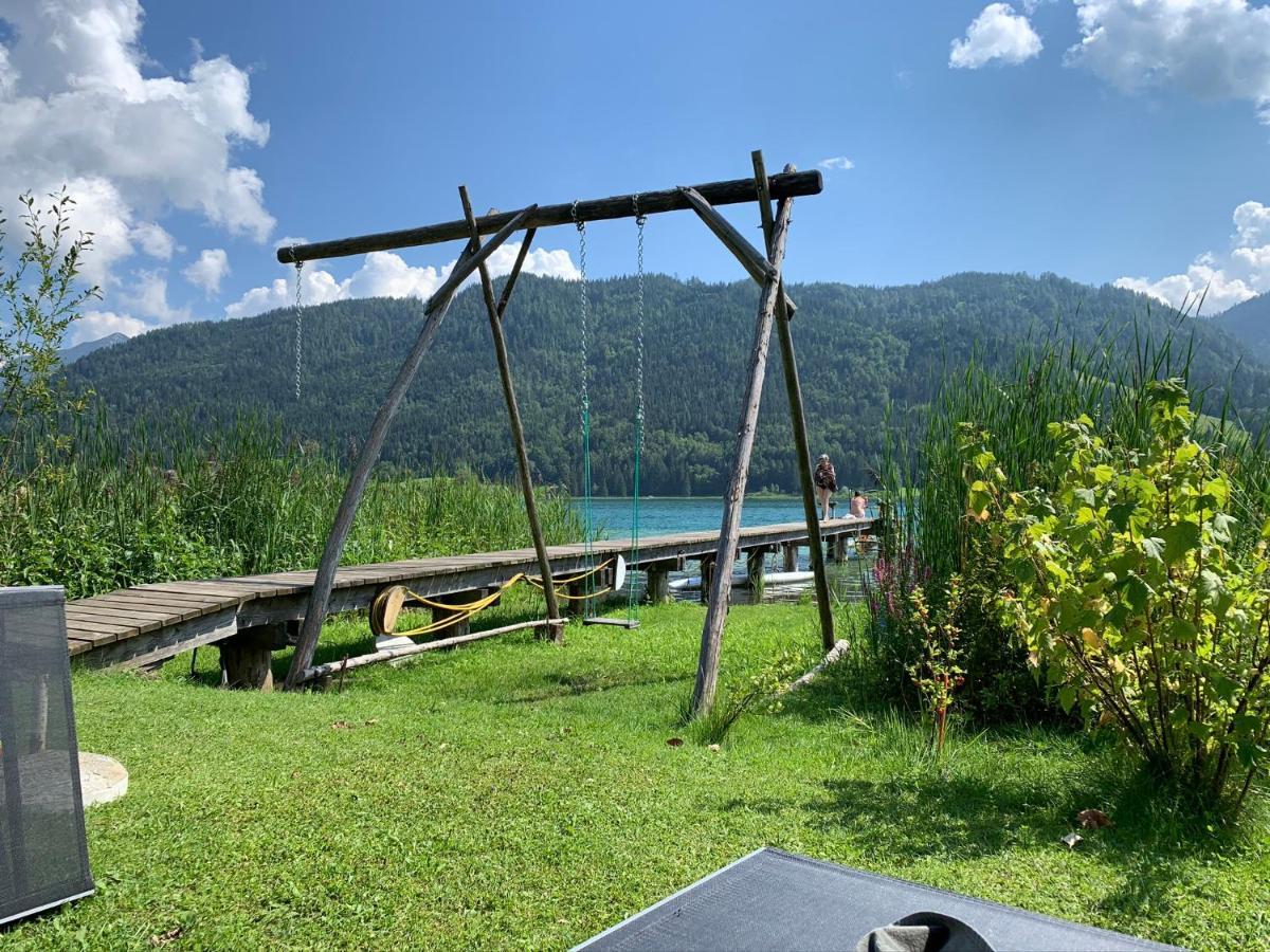 Apartamento Haus Waldblick Weissensee Exterior foto