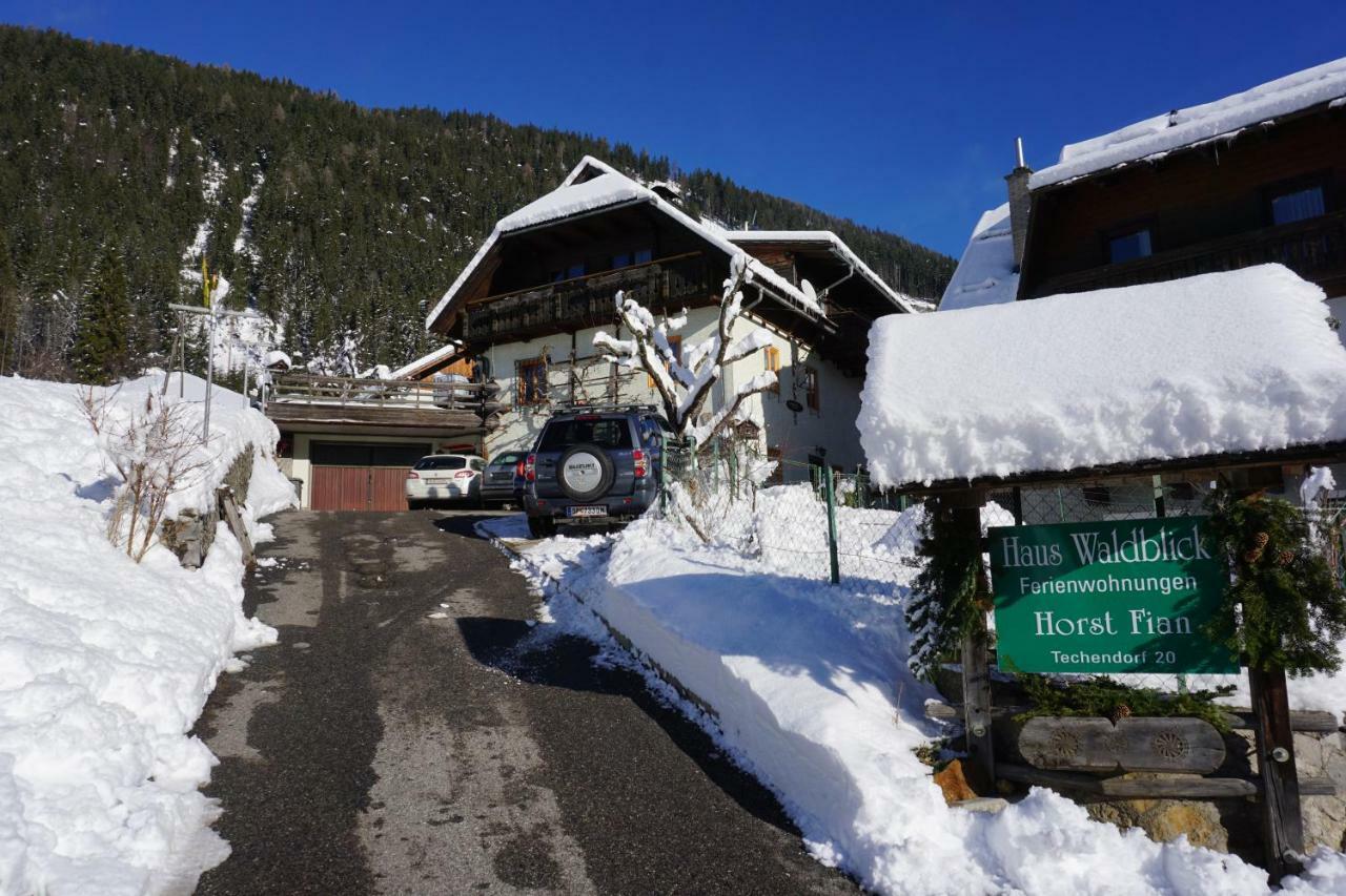 Apartamento Haus Waldblick Weissensee Exterior foto